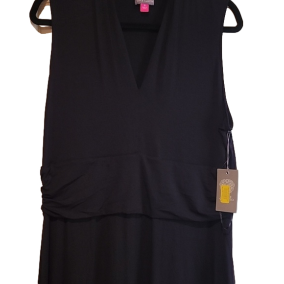 NWT 🖤Black Sleeveless Vince Camuto Knit Maxi Dress 1X - Picture 3 of 8